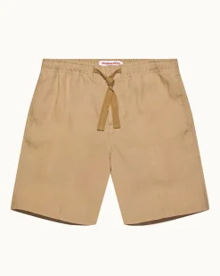 Orlebar Brown Alex Linen BISCUIT Cheap