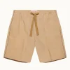 Orlebar Brown Alex Piping BISCUIT/DAMSON New