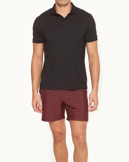 Orlebar Brown Dominic BLACK/SUMMERRED Hot
