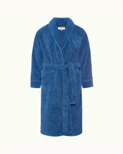 Orlebar Brown Dr No Towelling Robe MIDBLUE Fashion