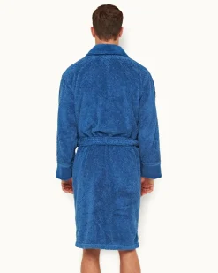 Orlebar Brown Dr No Towelling Robe MIDBLUE Fashion