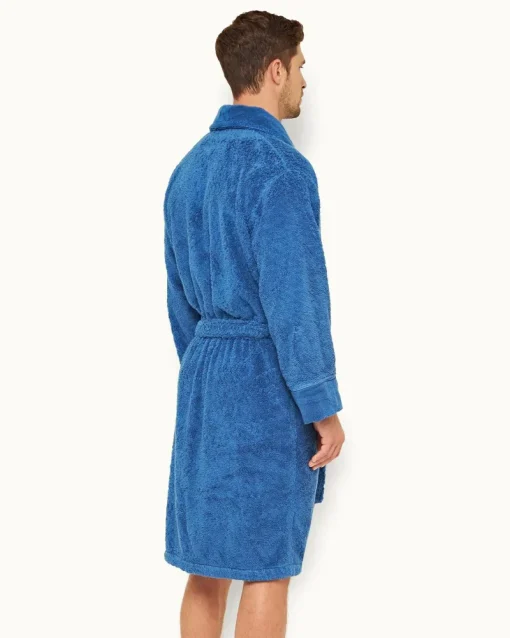 Orlebar Brown Dr No Towelling Robe MIDBLUE Fashion