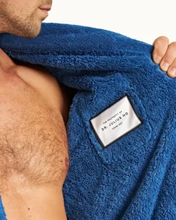 Orlebar Brown Dr No Towelling Robe MIDBLUE Fashion