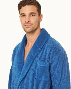 Orlebar Brown Dr No Towelling Robe MIDBLUE Fashion