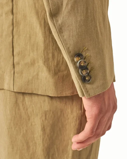 Orlebar Brown Garret Linen AGAVEGREEN Cheap