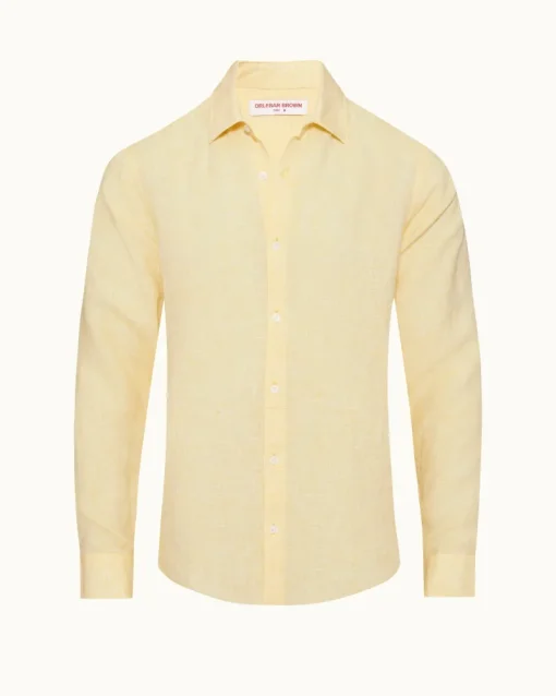 Orlebar Brown Giles Linen TOUCAN/WHITE Fashion