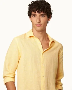 Orlebar Brown Giles Linen TOUCAN/WHITE Fashion