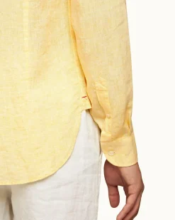 Orlebar Brown Giles Linen TOUCAN/WHITE Fashion