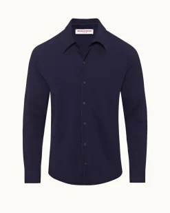 Orlebar Brown Giles Pique DEEPINKBLUE Clearance