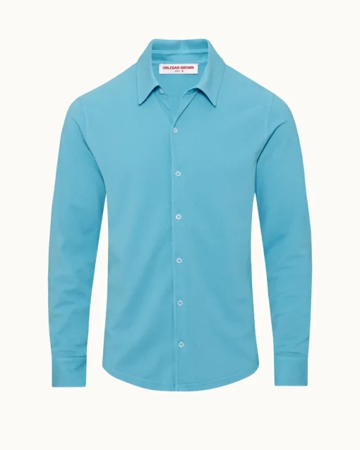 Orlebar Brown Giles Pique CALIFORNIABLUE Store