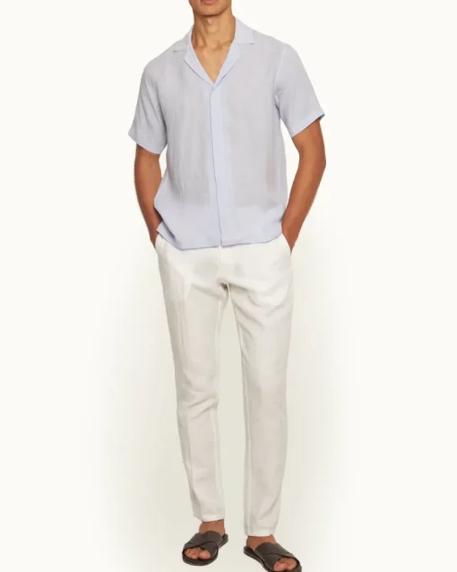 Orlebar Brown Griffon Italian Linen WHITESAND Cheap