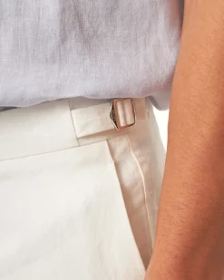 Orlebar Brown Griffon Italian Linen WHITESAND Cheap