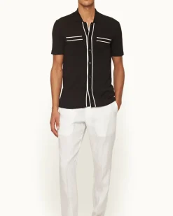 Orlebar Brown Keeling BLACK/WHITESAND Clearance