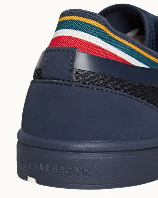 Orlebar Brown Larson NAVY/ORANGE/AQUAMARINE Shop