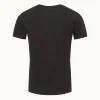 Orlebar Brown Ob Standard T Linen BLACK Clearance