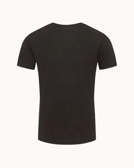 Orlebar Brown Ob Standard T Linen BLACK Clearance