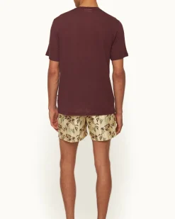 Orlebar Brown Ob Standard T Linen DAMSON Clearance