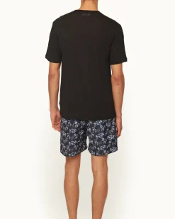 Orlebar Brown Ob Standard T Linen BLACK Clearance