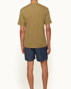 Orlebar Brown Ob Standard T Linen AGAVEGREEN Shop