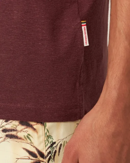 Orlebar Brown Ob Standard T Linen DAMSON Clearance