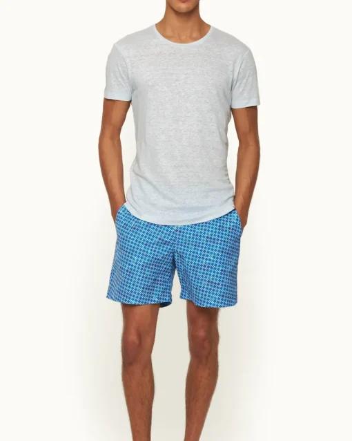 Orlebar Brown Ob-T Linen SPRINGWATERBLUE Outlet