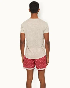 Orlebar Brown Ob-T Linen PEBBLE Flash Sale