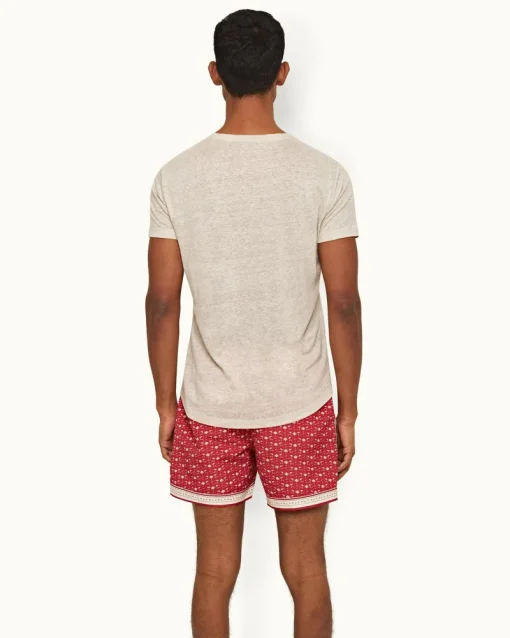 Orlebar Brown Ob-T Linen PEBBLE Flash Sale