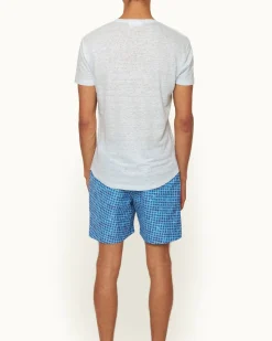 Orlebar Brown Ob-T Linen SPRINGWATERBLUE Outlet