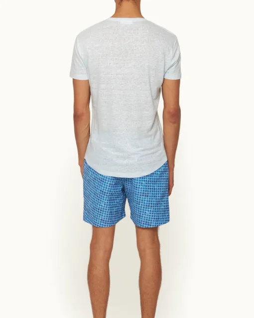 Orlebar Brown Ob-T Linen SPRINGWATERBLUE Outlet