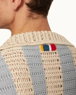 Orlebar Brown Thomas Crochet LIGHTSKYPOOL/WHITESAND Cheap